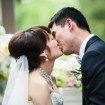 Vintage Garden Party Wedding In Vancouver - first kiss