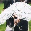 Vintage Garden Party Wedding In Vancouver - vintage parasol