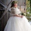 rustic winter shoot with woodsman details - bride