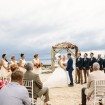 A Colourful DIY Beach Wedding in Australia - Ceremony Group Wide Shot