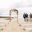 A Colourful DIY Beach Wedding in Australia - Guys Before Ceremony at Altar