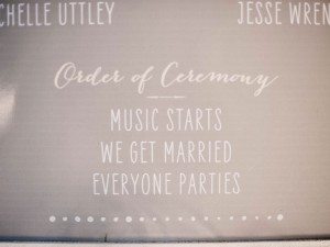 A Dreamy, Whimsical Wedding in Caledon, Ontario - Ceremony Program