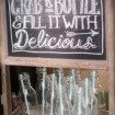 A Rustic Vintage Wedding in Kingston, Ontario - Chalkboard Drink Sign