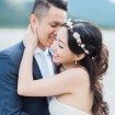romantic rocky mountain wedding - bride and groom