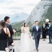 romantic rocky mountain wedding - recessional