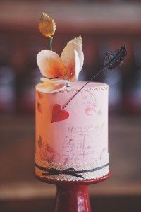 Romantic Valentine's Day Engagement Inspiration Shoot - Cake