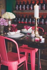 Romantic Valentine's Day Engagement Inspiration Shoot - Table Setting