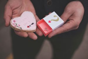 Romantic Valentine's Day Engagement Inspiration Shoot - Cookie and Box