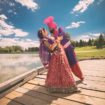 A Colourful and Glamorous Indian Wedding - Bride and Groom