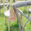 A Country Chic Wedding in Ottawa - Chair Tag