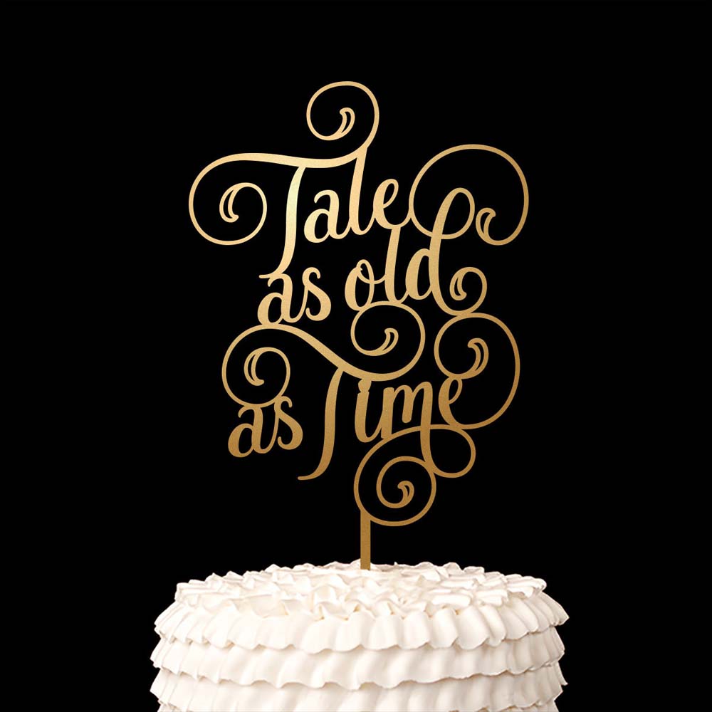 Beauty and the Beast Inspired Details for a Fairytale Wedding - Cake Topper