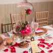 Beauty and the Beast Inspired Details for a Fairytale Wedding - Rose in Bell jar