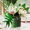 A Tropical Styled Shoot with Green and Gold Details - Centrepiece