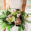 A Tropical Styled Shoot with Green and Gold Details - Bridal Bouquet