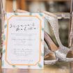 A Tropical Styled Shoot with Green and Gold Details - Orange Invitation