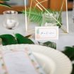 A Tropical Styled Shoot with Green and Gold Details - Escort Card