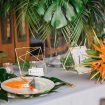 A Tropical Styled Shoot with Green and Gold Details - Tablescape