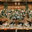 rustic-chic two-day wedding in toronto - hanging floral installation