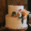rustic-chic two-day wedding in toronto - wedding cake