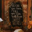 rustic-chic two-day wedding in toronto - sweet table sign
