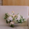 timeless, elegant white wedding in manitoba - bridal bouquet