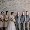 timeless, elegant white wedding in manitoba - bride and groom with wedding party