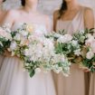 timeless, elegant white wedding in manitoba - bride and bridesmaids