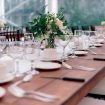 timeless, elegant white wedding in manitoba - tablescape