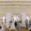 timeless, elegant white wedding in manitoba - ceremony