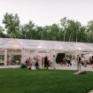 timeless, elegant white wedding in manitoba - tent wedding