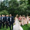 a whimsical modern fairytale wedding in toronto - bride and groom with bridal party