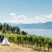 blush winery wedding in british columbia - bride and groom