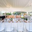 blush winery wedding in british columbia - reception tables