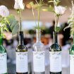 blush winery wedding in british columbia - seating display