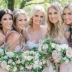 dreamy summer wedding with geode details - bride and bridesmaids