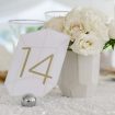dreamy summer wedding with geode details - table number
