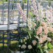 dreamy summer wedding with geode details - wedding ceremony