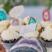dreamy summer wedding with geode details - cupcakes