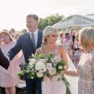 dreamy summer wedding with geode details - bride and parents