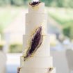 dreamy summer wedding with geode details - geode cake