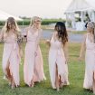 dreamy summer wedding with geode details - bridesmaids