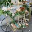 dreamy summer wedding with geode details - dessert trolley