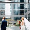 luxurious fall wedding in downtown toronto - first look