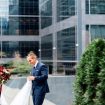 luxurious fall wedding in downtown toronto - first look