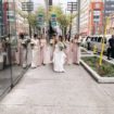 Wedding Shot On An iPhone - Bride and Bridesmaids