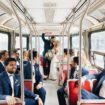 Wedding Shot On An iPhone - Wedding Party on Streetcar