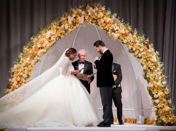 Our Ten Favourite Details From Serena Williams and Alexis Ohanian's Wedding - ceremony arch