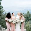 gorgeous mountaintop wedding in boulder, colorado - liz trinnear and bridesmaids