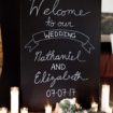 gorgeous mountaintop wedding in boulder, colorado - liz trinnear and nathaniel motte wedding sign