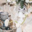 an icy blue winter inspired styled shoot - ranunculus